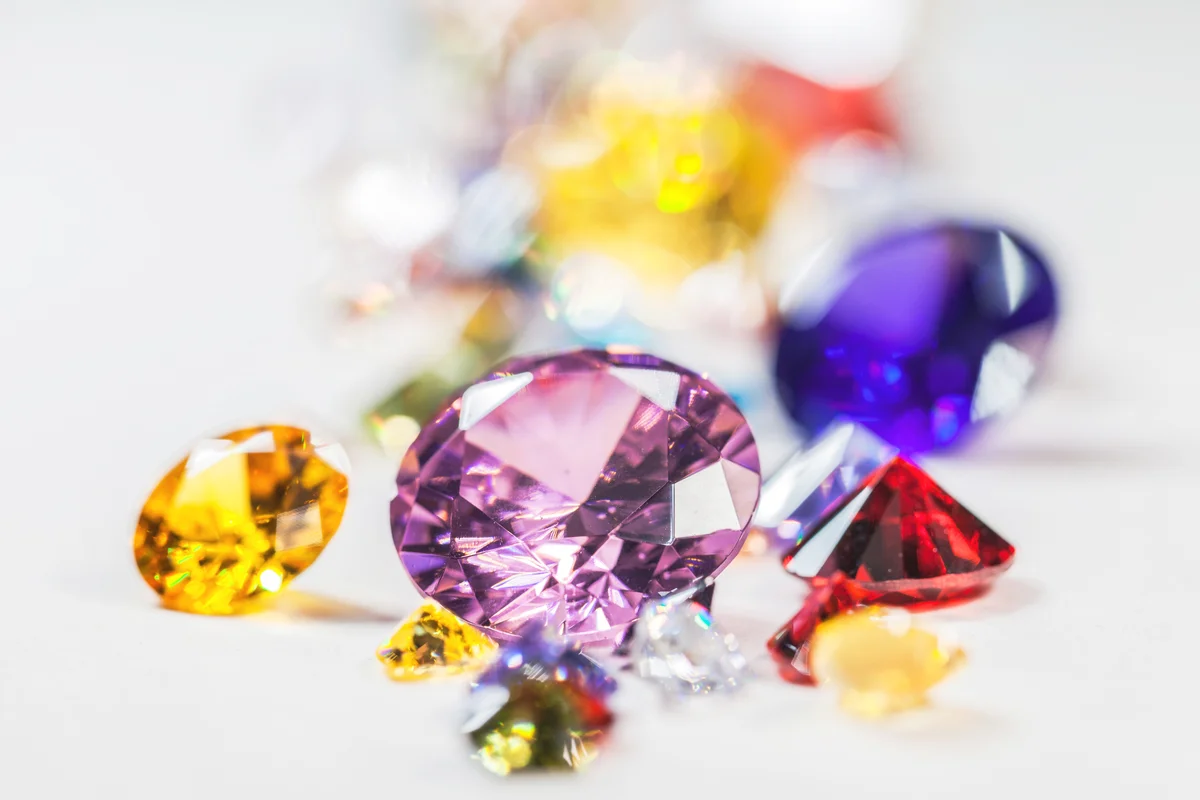 Multi Colored Pencils Precious Gemstones