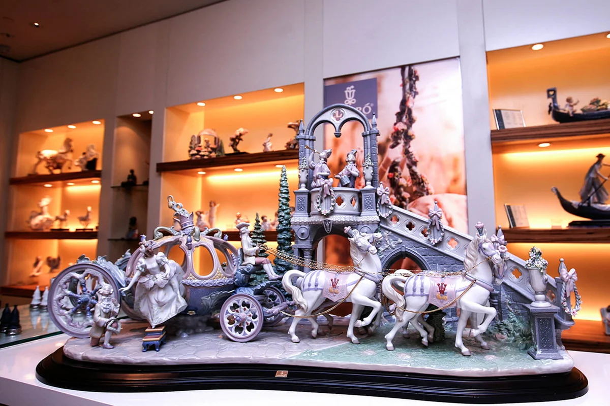Figurines in redeco(redecorated) finish are displayed at the LLadro store at Select City Walk in Saket | Getty Editorial Use
