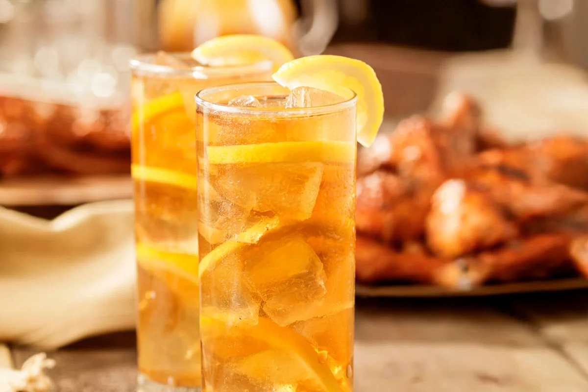 Iced Tea and BBQ Chicken