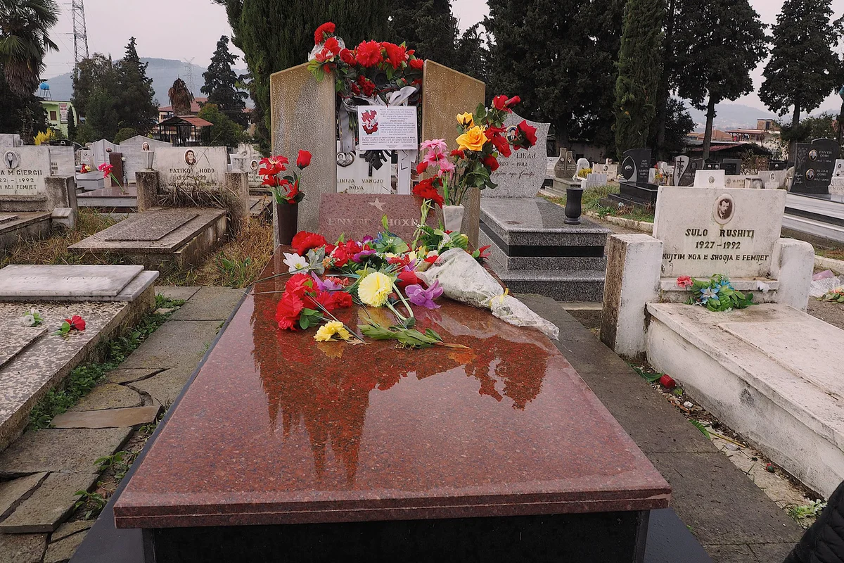 The gravesite of Enver Hoxha
