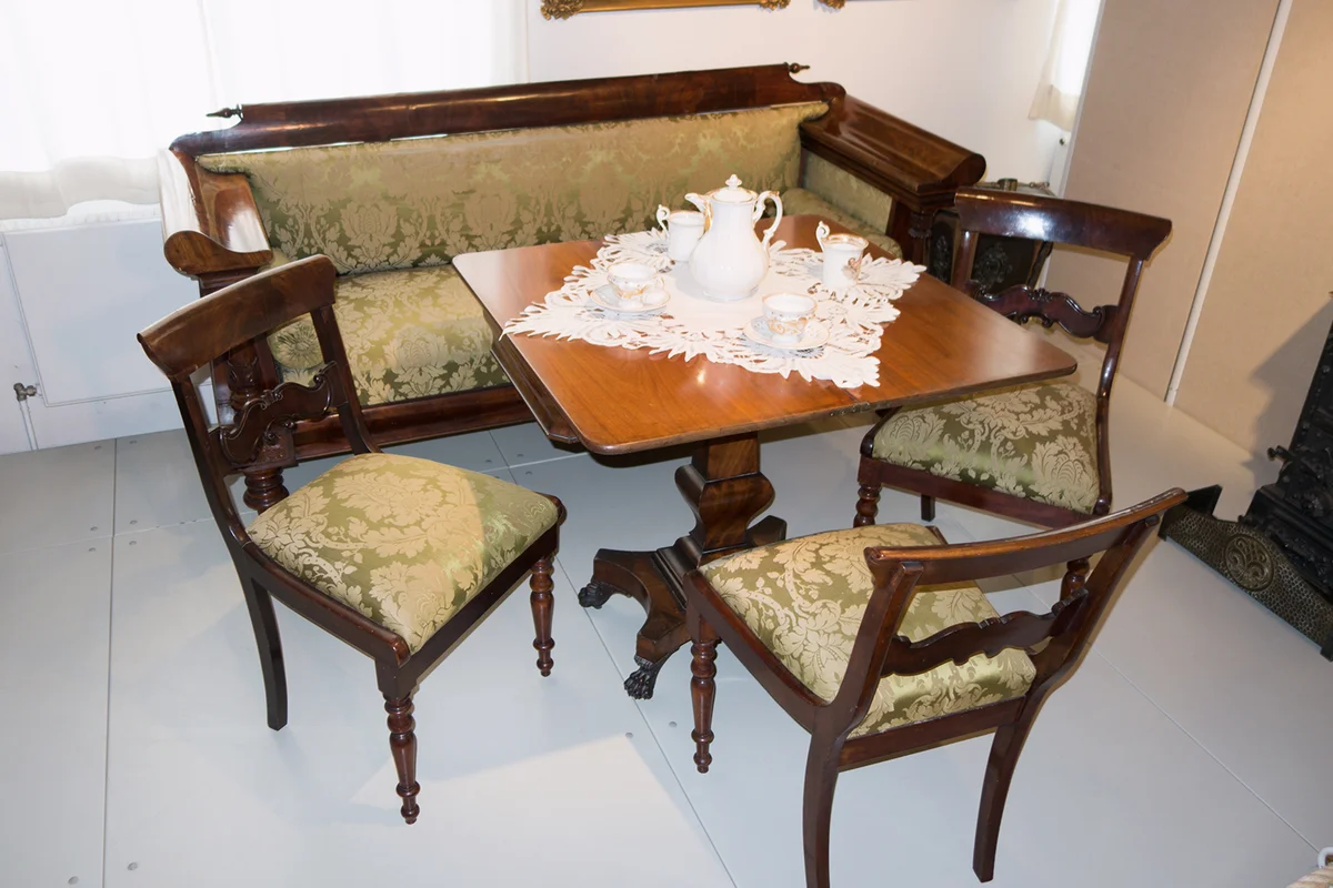 Antique table setting