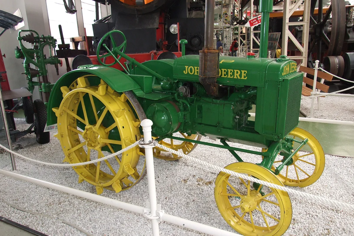 Old John Deere tractor