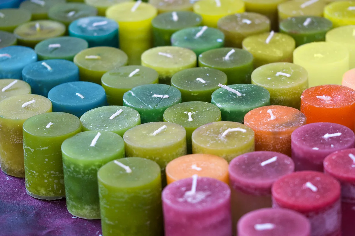 Colorful candles