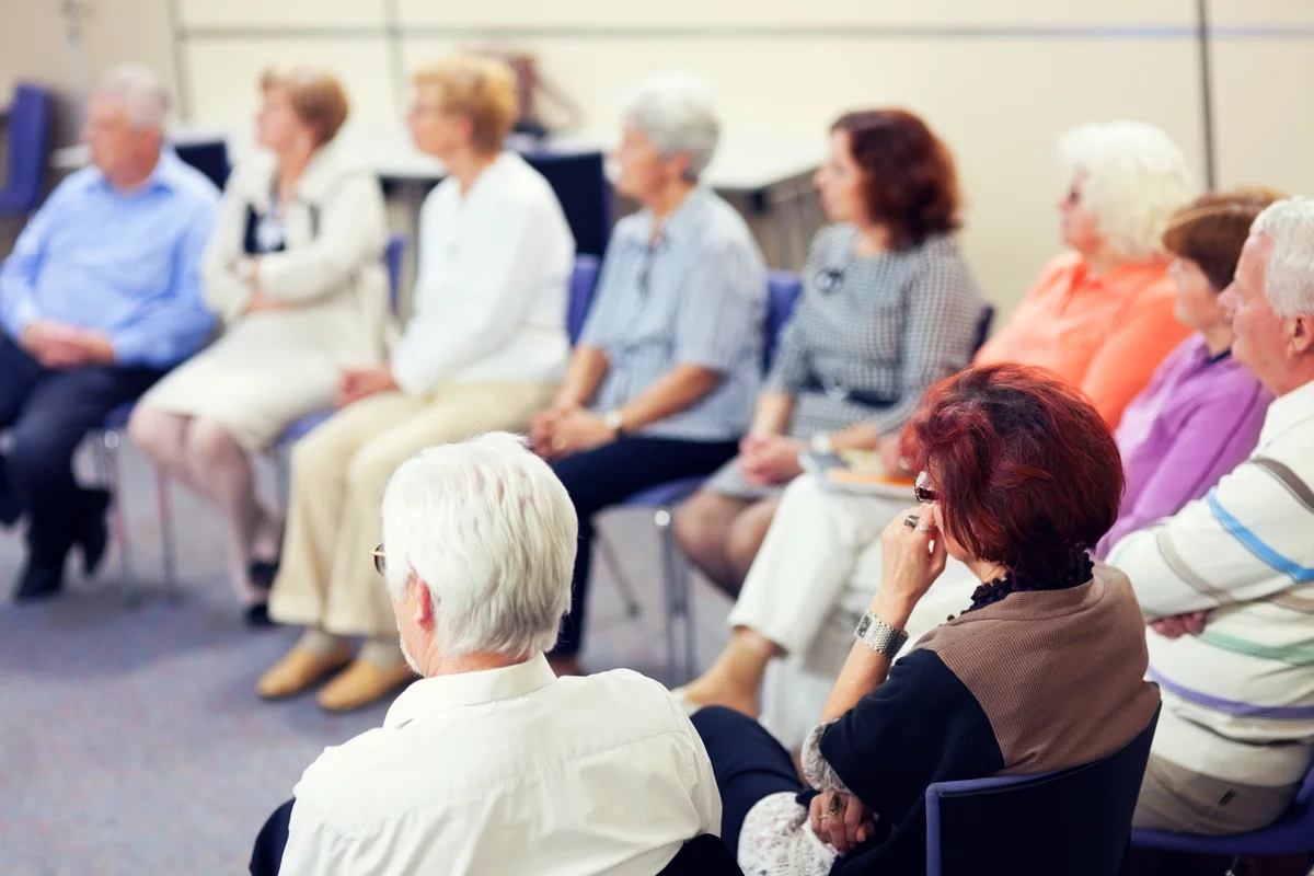 Seniors on a class seminar
