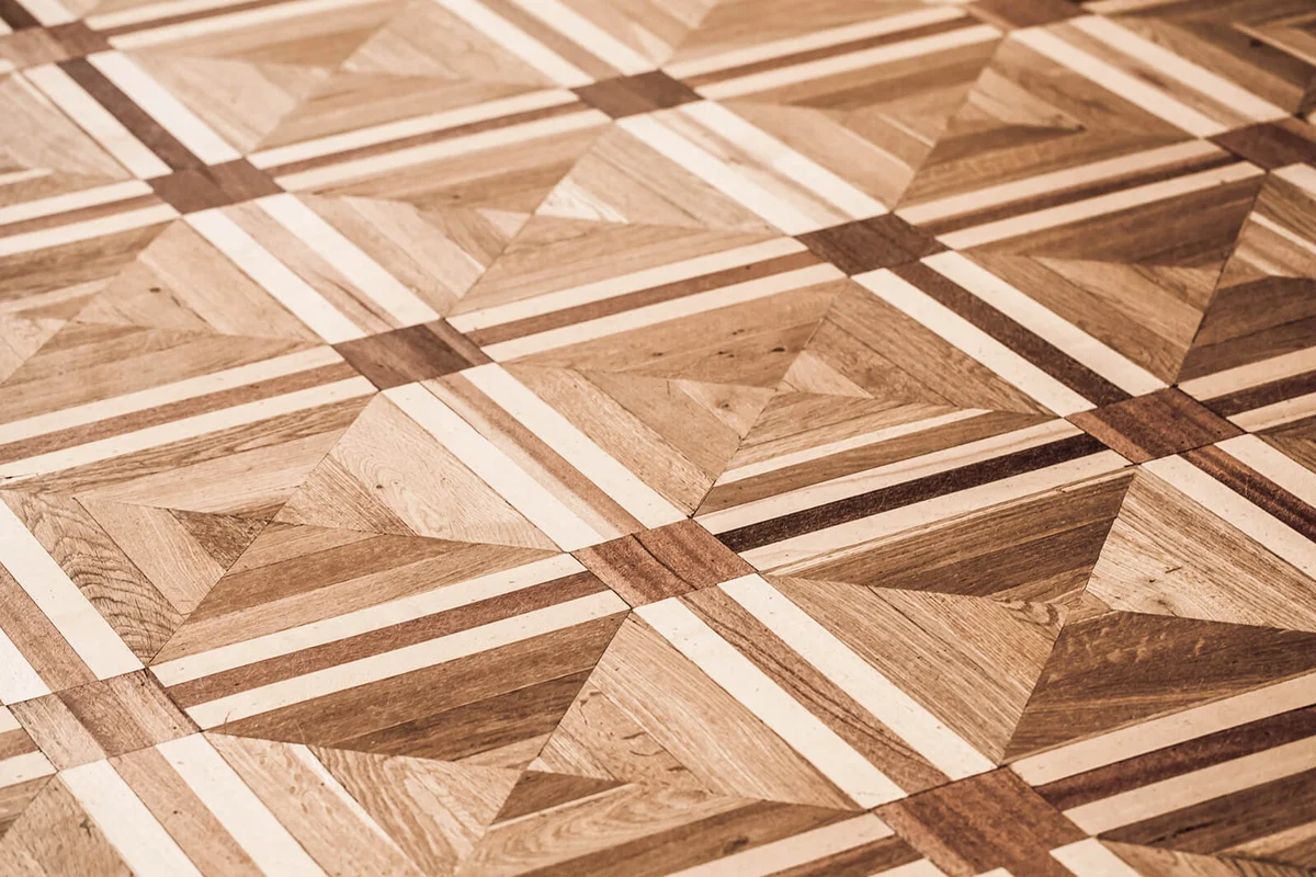 Classical old wooden parquet design