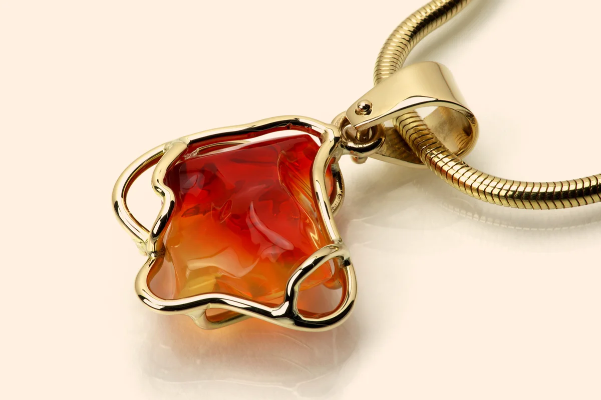 Fire Opal Pendant