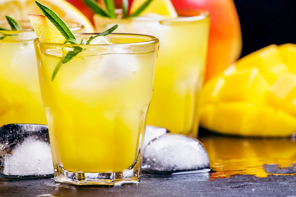 Alcoholic cocktail, mango vodka