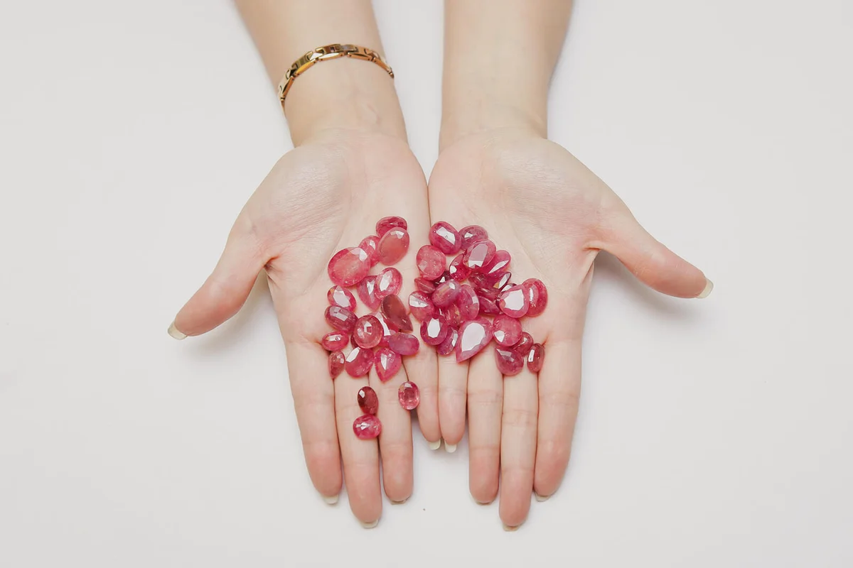 Hand Holding Precious Gem