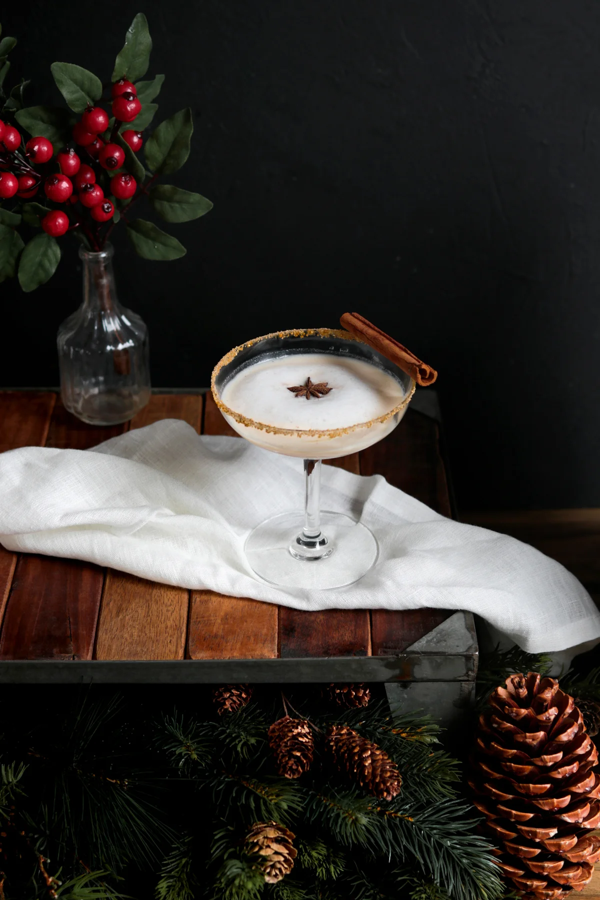 Winter Eggnog Martini