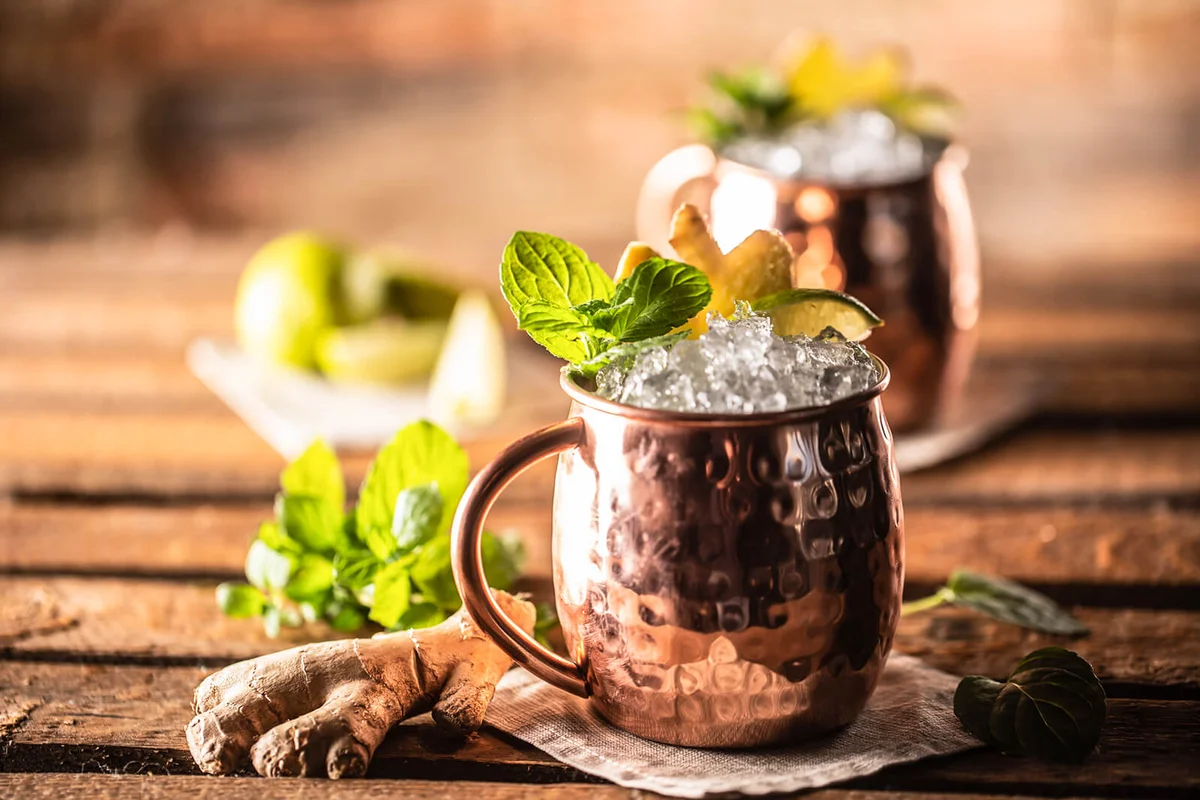 Moscow Mule highball cocktail