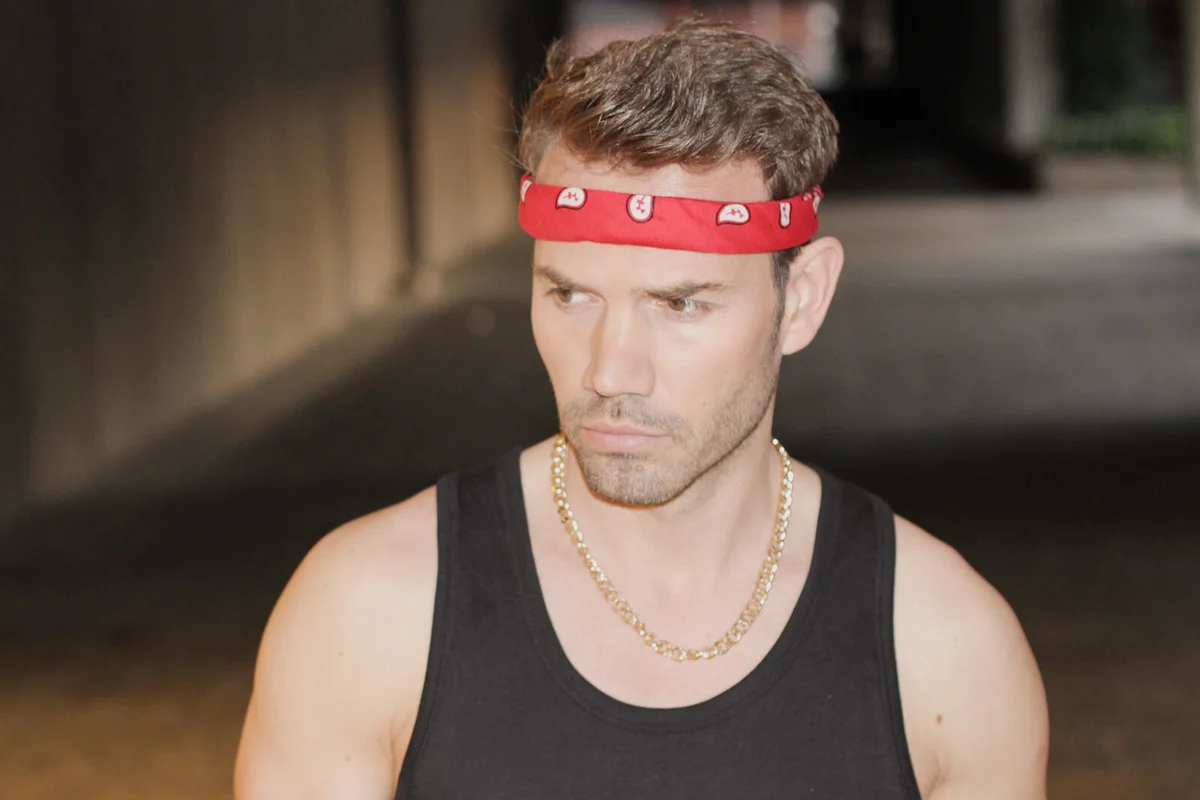 Urban male wearing a bandana