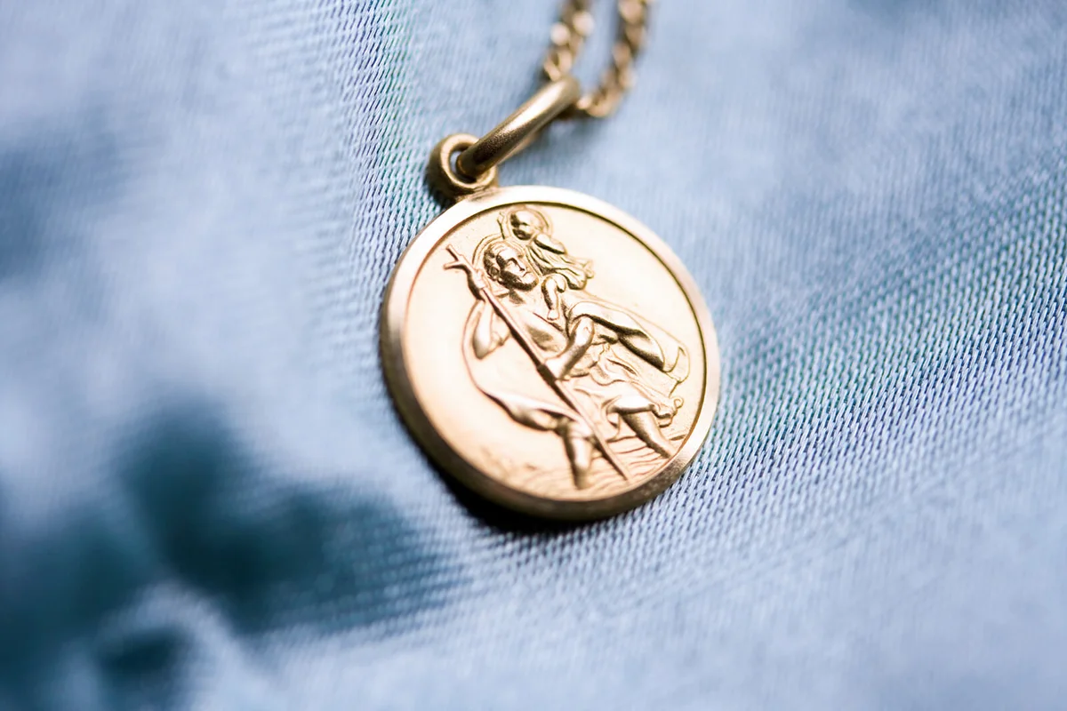 St Christopher Golden Trinket