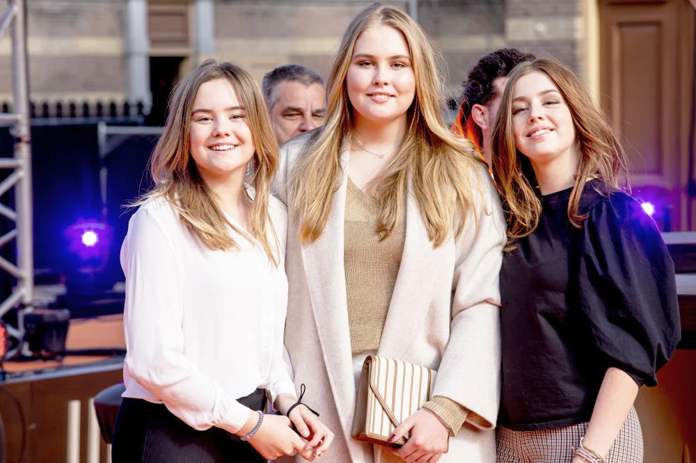 Princess Ariane of The Netherlands, Princess Amalia of The Netherlands and Princess Alexia of The Netherlands