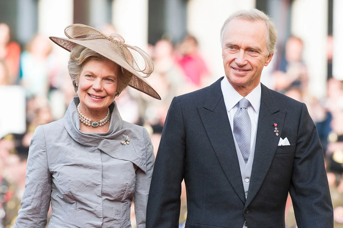 Hans-Adam II of Liechtenstein and princess Marie Aglae of Liechtenstein attend the wedding ceremony | Getty Editorial Use