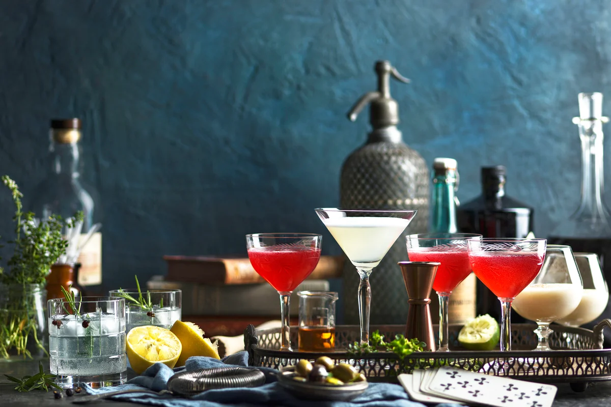 Still life with drinks