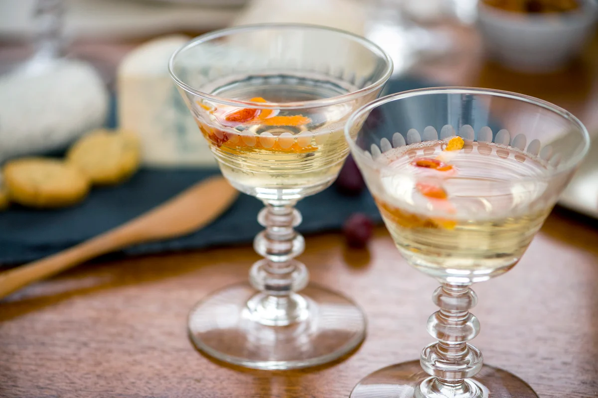 Cocktails and Appetizers at a Casual Party