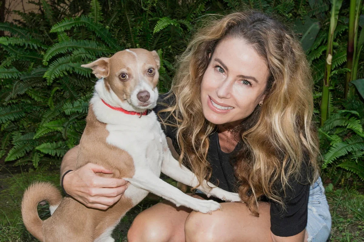 Founder of Deity Animal Charity and dog attend the I Stand With My Pack charity event | Getty Editorial Use