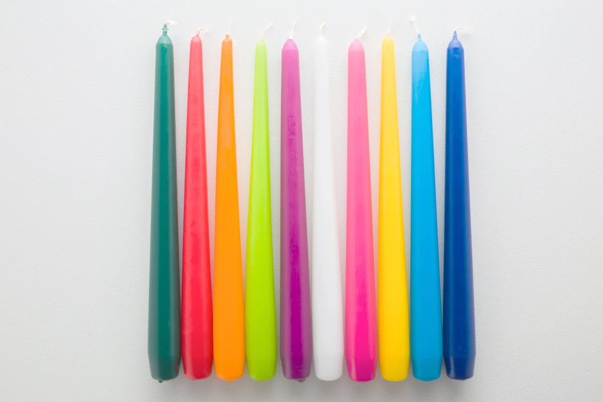 Colorful new candles