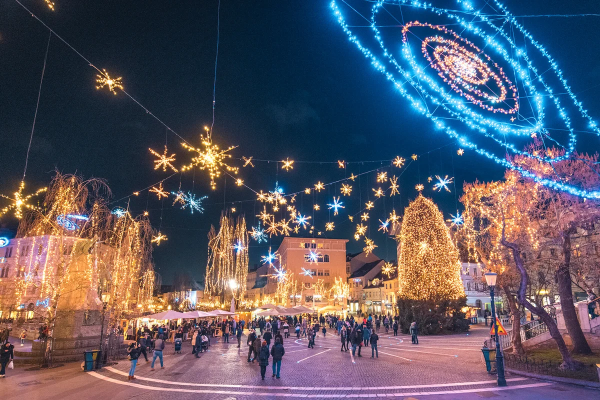 Christmas time in Ljubljana, Slovenia