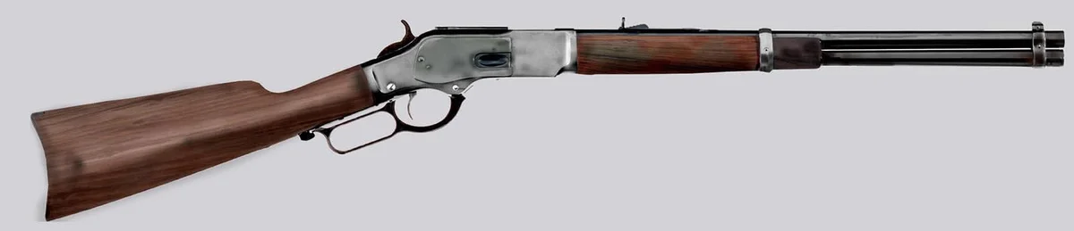 A 1873 Winchester rifle