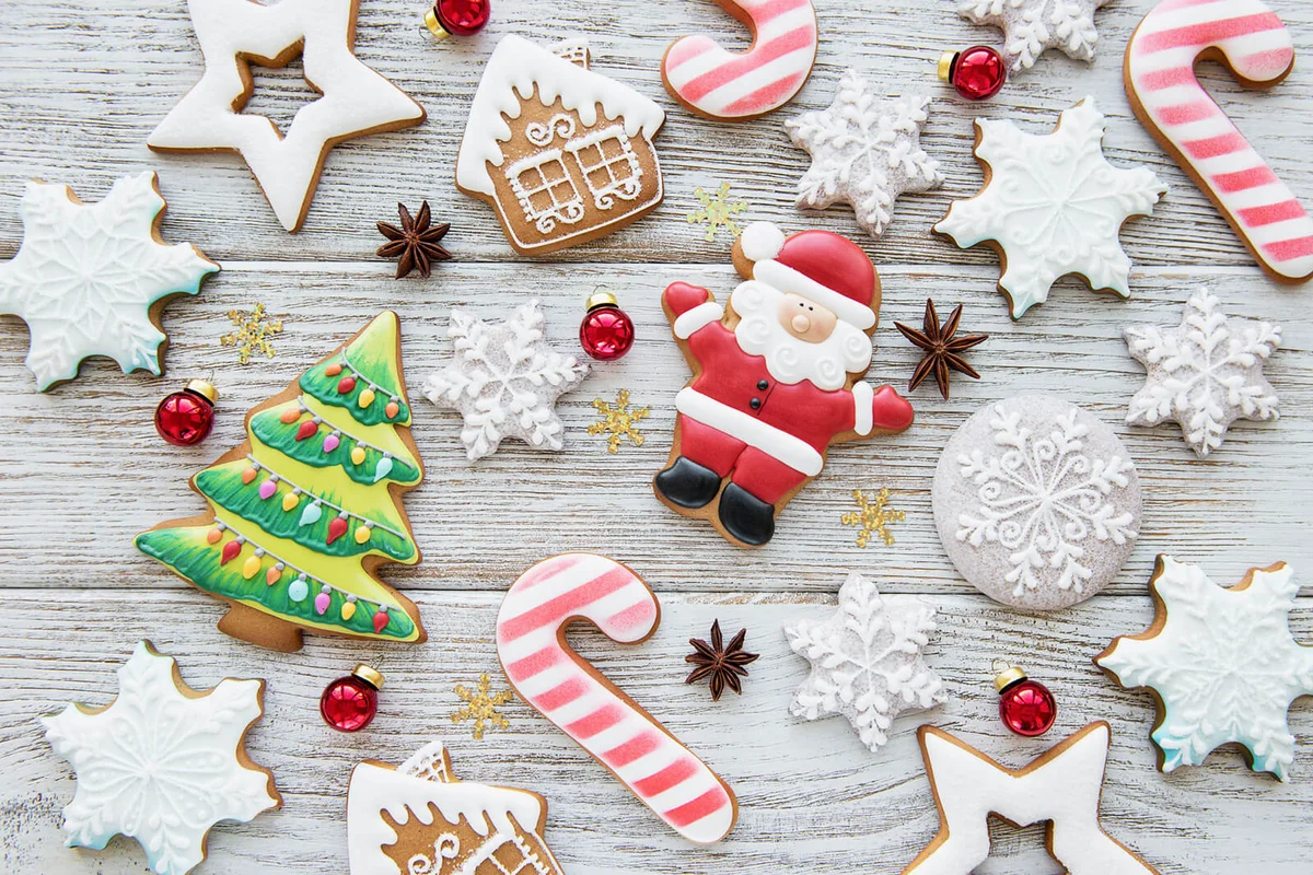 Christmas homemade gingerbread cookies