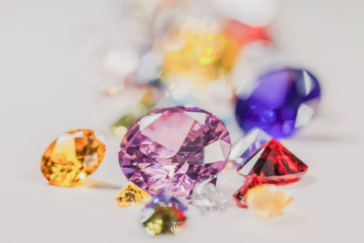 Multi Colored Pencils Precious Gemstones