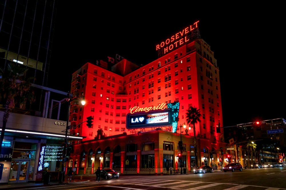 A general view of the Hollywood Roosevelt hotel