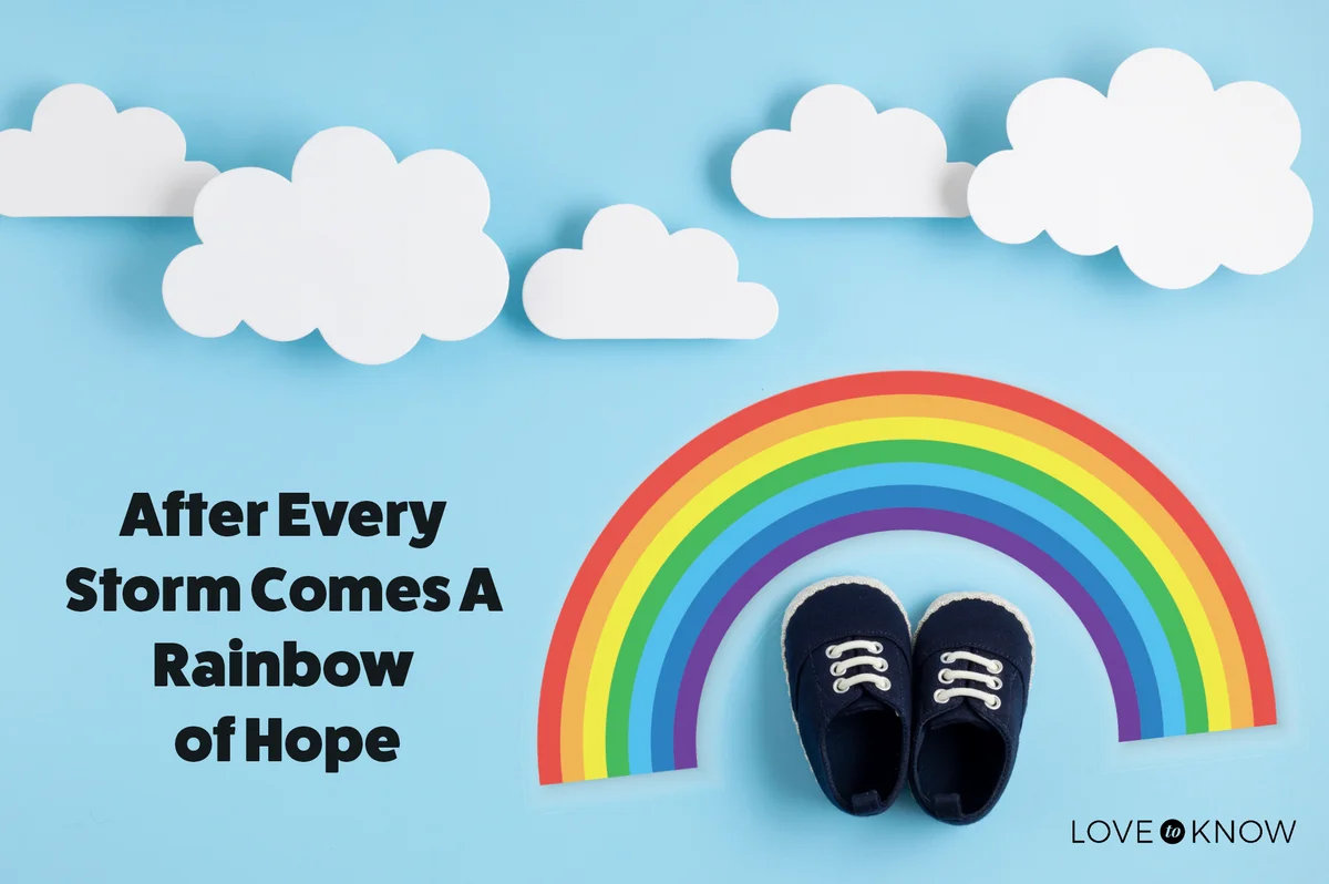 Cute newborn baby boy shoes with rainbow