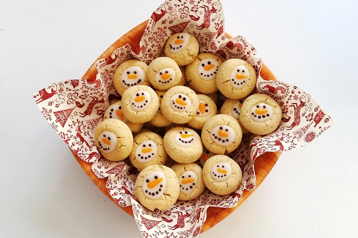 Snow Man Cookies