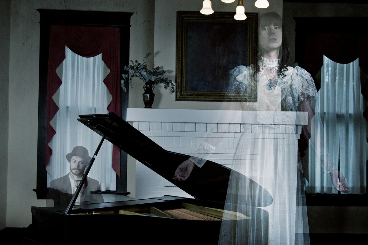 Ghosts playing piano
