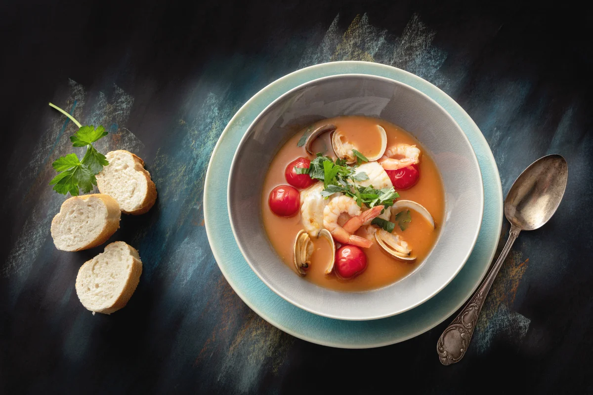 Seafood: Fish Stew Still Life