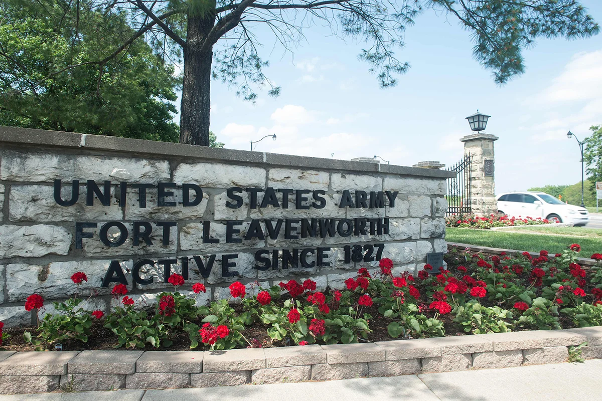 US Army facility Fort Leavenworth in Leavenworth, Kansas