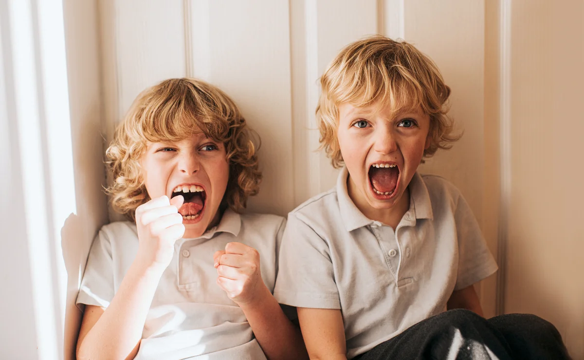 Brothers having fun together