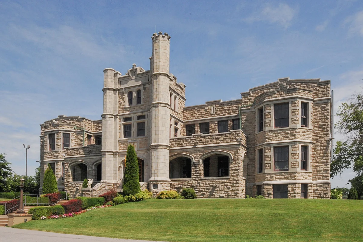 The Pythian Home of Missouri, also known as the Pythian Castle, built in 1913 by the Knights of Pythias and later owned by the U.S. military