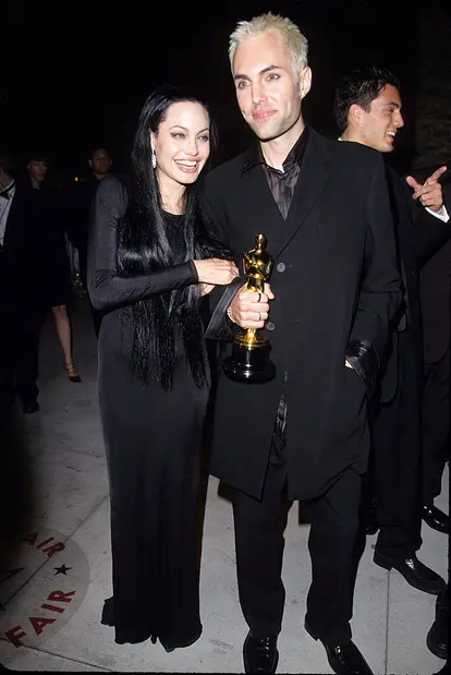 Angelina Jolie and Brother James Haven during 7th Annual Vanity Fair Oscar Party