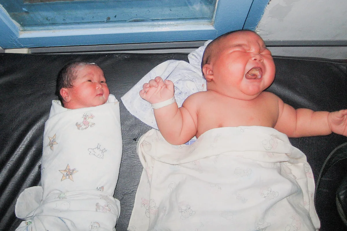 A large newly born unnamed baby boy | Getty Editorial Use