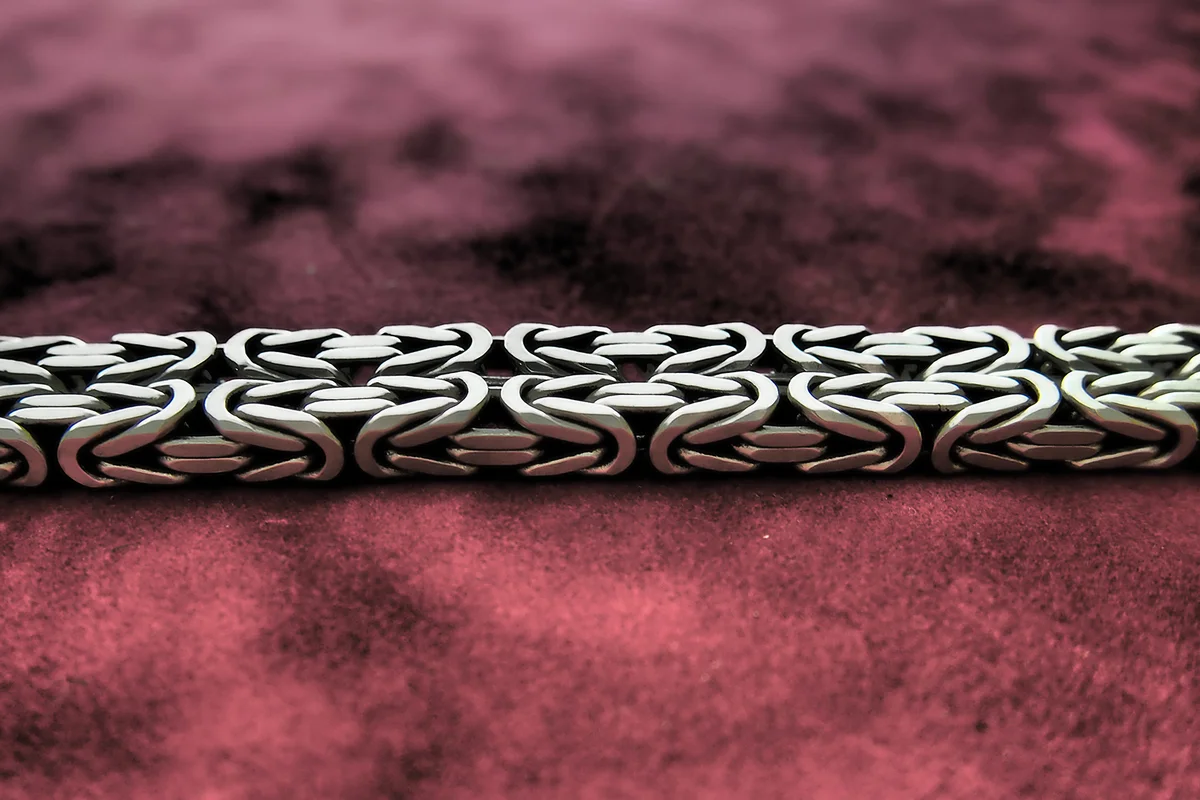 Closeup of birdcage chain