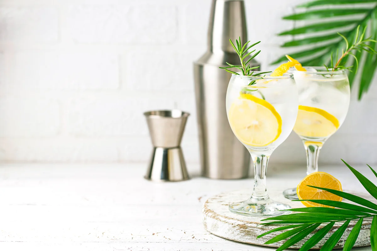 Gin Slings with Lemon