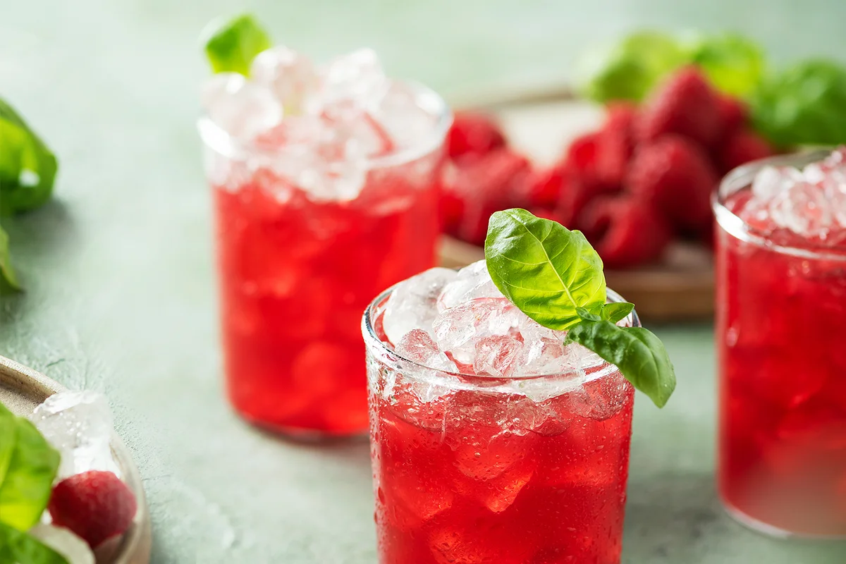 Raspberry and Basil Smash