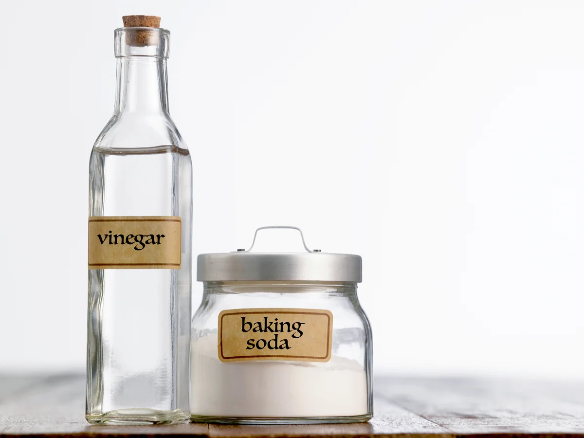 Baking Soda And Vinegar On Table