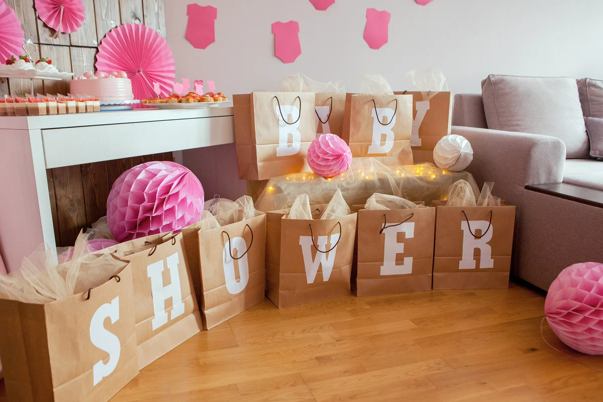 Baby shower. Decoration for party