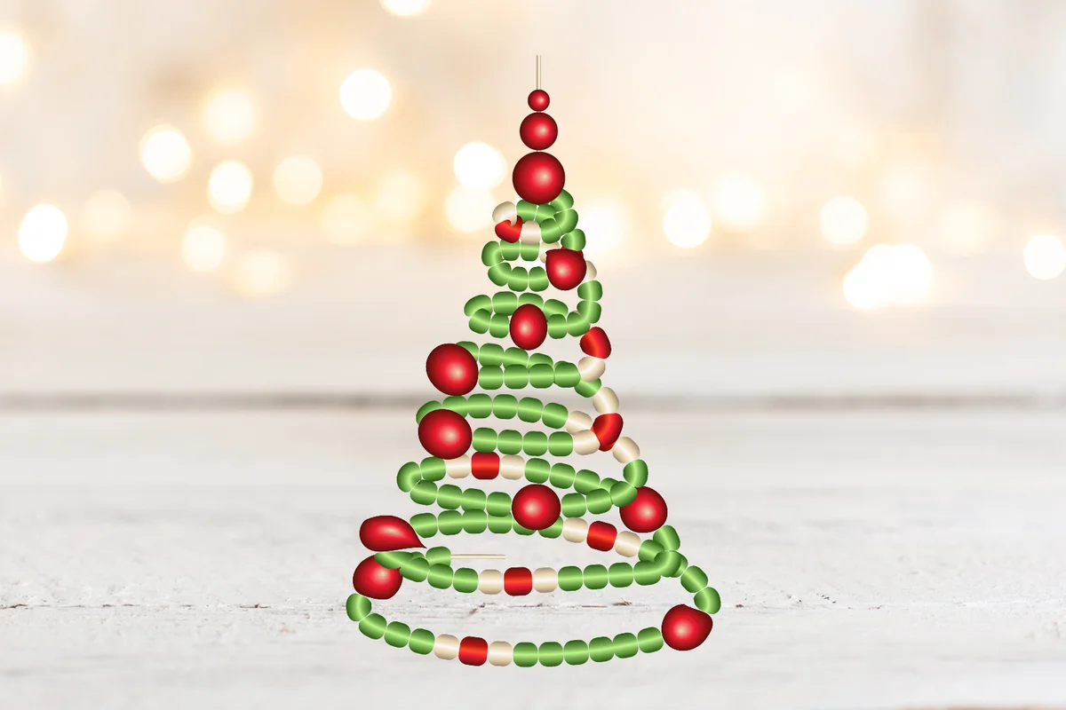 Beaded Christmas tree