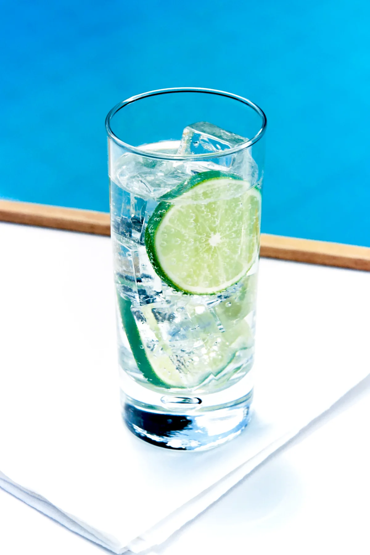 Gin Rickey on the rocks