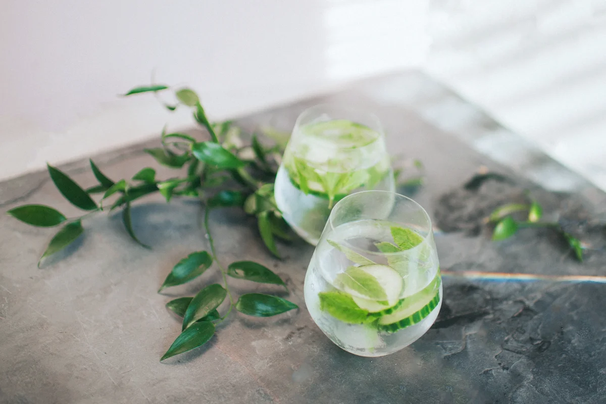 Refreshing glass of Cucumber Gin and Tonic