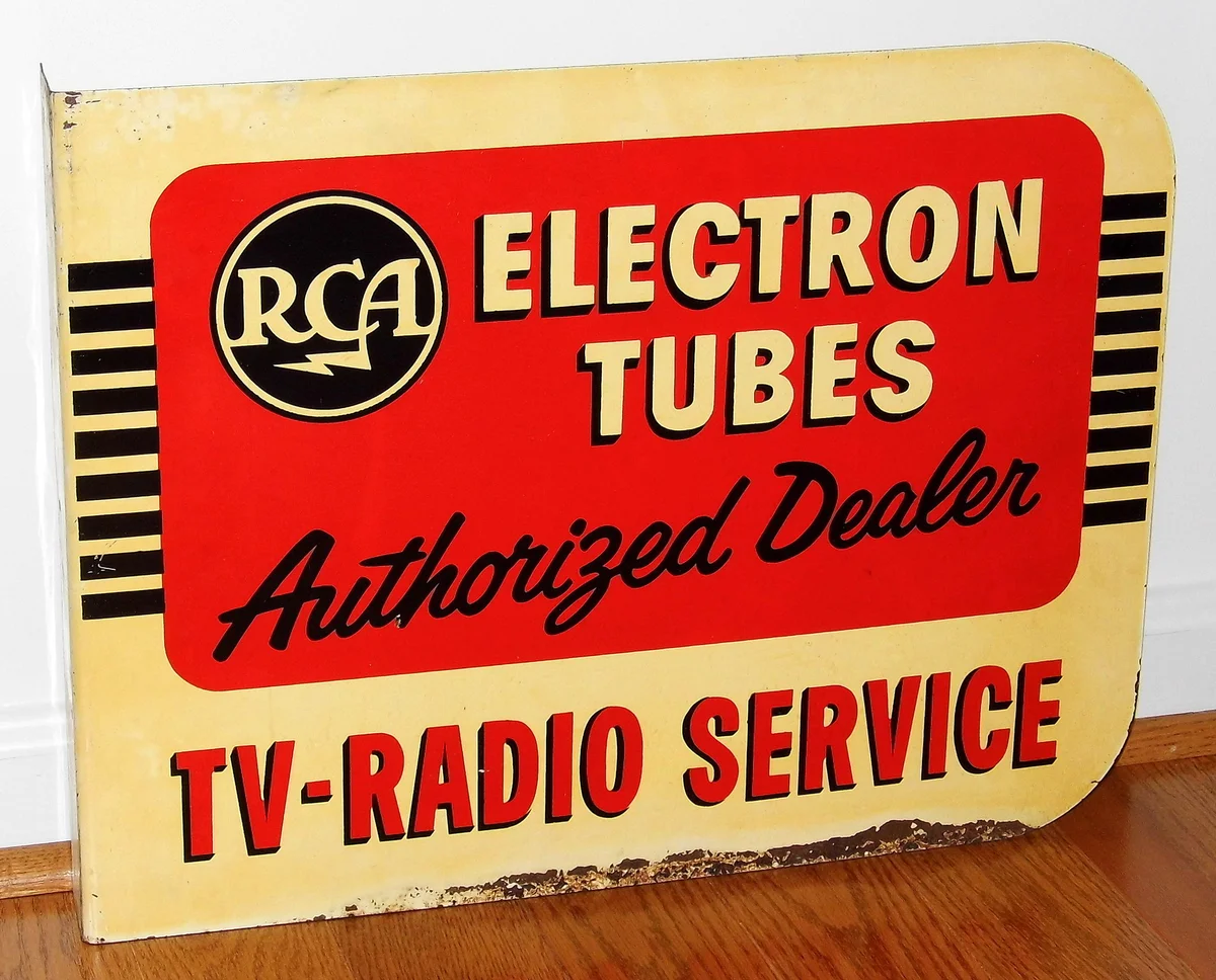 Vintage RCA Metal Adverting Sign