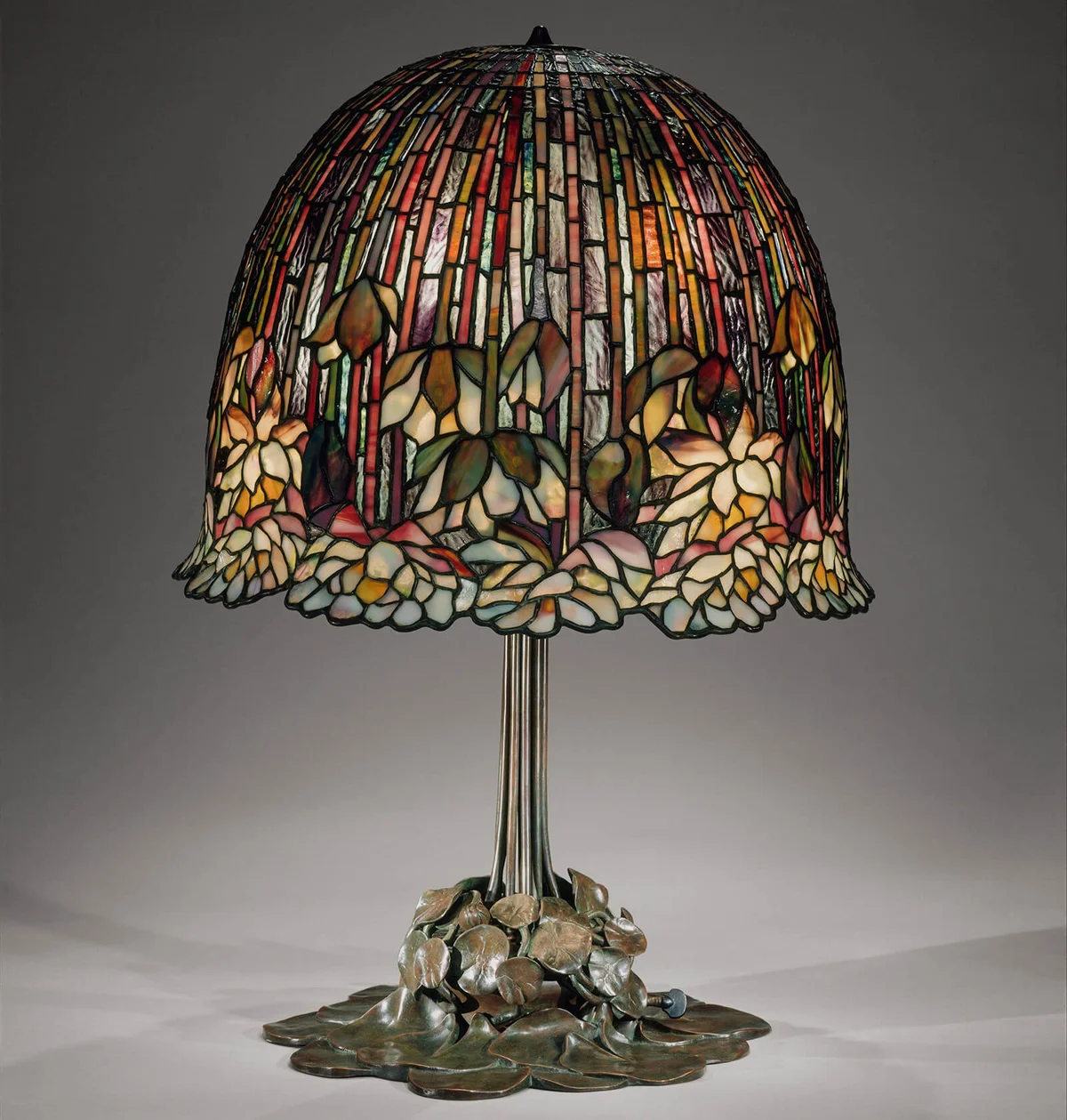 This water-lily table lamp is one of Tiffany's most successfully executed designs for his firm's well-known leaded-glass products | Getty Editorial Use
