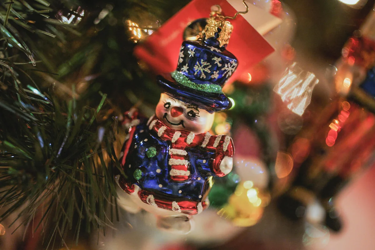 The Christopher Radko ornament Sno-Fun Snowman | Getty Editorial Use