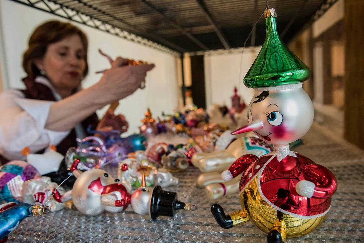 enormous Christopher Radko ornament collection | Getty Editorial Use