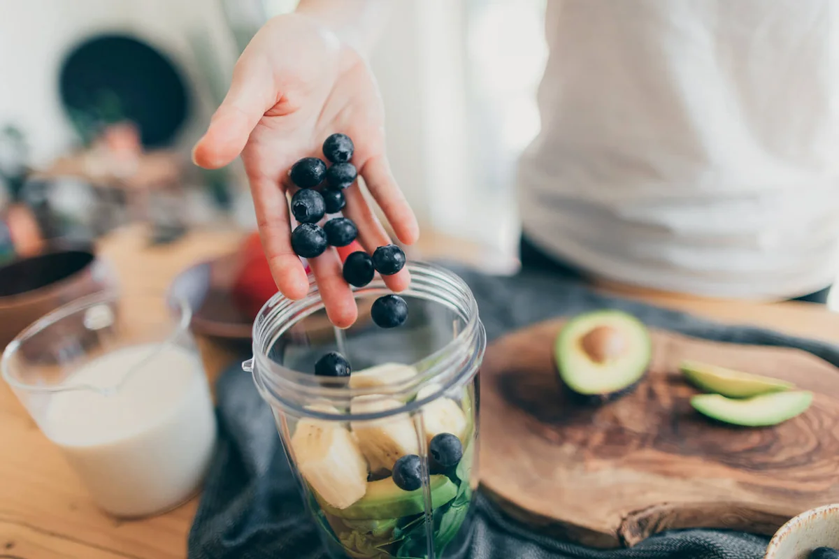 Making Vegan Smoothie For A Healthy Diet