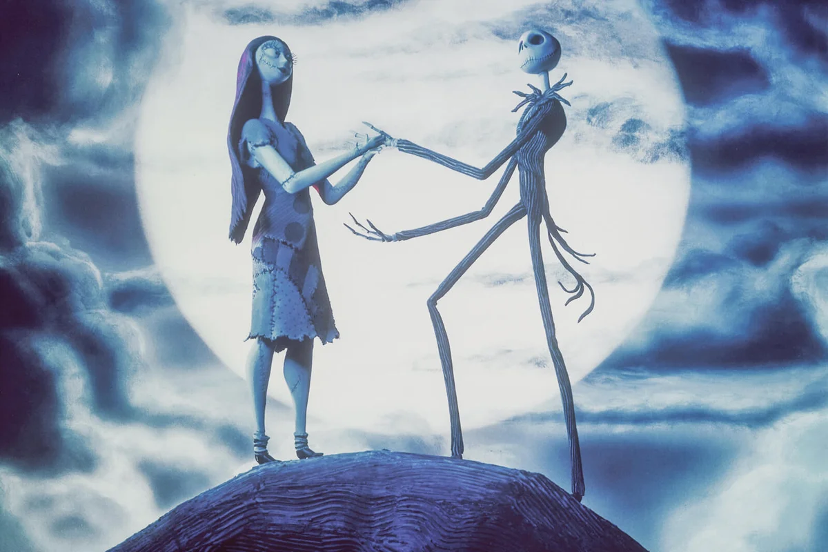 On the set of The Nightmare Before Christmas